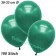 Premium Metallic Luftballons, Malachitgrün, 30-33 cm, 100 Stück