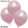 Premium Metallic Luftballons, Rosa, 30-33 cm, 50 Stück