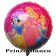 Prinzessinen Luftballon, Walt Disney, runder Folienballon mit Ballongas-Helium