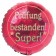 Prüfung bestanden! Super! Luftballon aus Folie