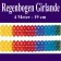 Regenbogen Girlande