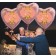 Großer Herzluftballon aus Folie, Rosegold, zum 78. Geburtstag, Rosa-Gold