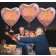 Herzluftballon aus Folie, Rosegold, zum 79. Geburtstag, Rosa-Gold