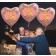 Herzluftballon aus Folie, Rosegold, zum 84. Geburtstag, Rosa-Gold