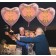 Herzluftballon aus Folie, Rosegold, zum 85. Geburtstag, Rosa-Gold