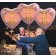 Großer Herzluftballon aus Folie, Rosegold, zum 85. Geburtstag, Rosa-Gold