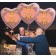 Großer Herzluftballon aus Folie, Rosegold, zum 86. Geburtstag, Rosa-Gold