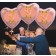 Großer Herzluftballon aus Folie, Rosegold, zum 87. Geburtstag, Rosa-Gold