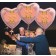 Großer Herzluftballon aus Folie, Rosegold, zum 88. Geburtstag, Rosa-Gold