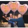 Großer Herzluftballon aus Folie, Rosegold, zum 91. Geburtstag, Rosa-Gold