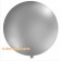 Großer Rund-Luftballon, Silber-Metallic, 100 cm