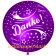 Riesen-Luftballon Danke, violett, 75 cm, Danke auf dem riesigen Ballon