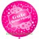 Riesen-Luftballon Gute Besserung, pink, 75 cm, Genesungswunsch auf dem riesigen Ballon