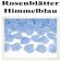 Rosenblaetter Himmelblau 100 Stueck