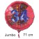 Großer Zahl 34 Luftballon aus Folie zum 34. Geburtstag, 71 cm, Rot/Blau,