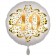 Satin Weiß/Gold Zahl 40 Luftballon aus Folie zum 20. Geburtstag, 45 cm, Satin Luxe, heliumgefüllt