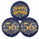 Satin Navy & Gold 56 Happy Birthday, Luftballons aus Folie zum 56. Geburtstag, inklusive Helium