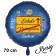 Schule! Kindergarten aus.. Luftballon aus Folie, 70 cm, inklusive Helium, Satin de Luxe, blau