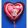 schwebender Heliumballon In Liebe zum Valentinstag