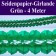 Seidenpapier-Girlande Grün, 4 Meter, Festdekoration für Veranstaltungen