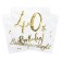 40. Geburtstag Servietten, 40th Birthday Gold