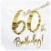 Servietten 60th Birthday Gold, zum 60. Geburtstag
