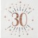 Servietten Rosegold Sparkling 30 zum 30. Geburtstag, 10 Stück