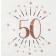 Servietten Rosegold  Sparkling 50 zum 50. Geburtstag, 10 Stück