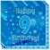 16 Servietten zum 9. Kindergeburtstag, Happy 9th Birthday Blau, Junge