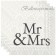 Servietten zur Hochzeit, Mr & Mrs, schwarz