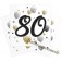 80. Geburtstag Servietten, Milestone 80