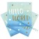 Hello World Servietten in Blau Ombre