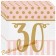 Servietten Pink Chic 30 zum 30. Geburtstag