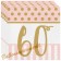 Servietten Pink Chic 60, zum 60. Geburtstag