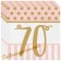 Servietten Pink Chic 70, zum 70. Geburtstag