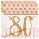 Servietten Pink Chic 80, zum 80. Geburtstag