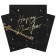 Happy New Year Golden Sparkle Black Servietten zu Silvester, 20 Stück