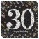 Servietten Sparkling Celebration 30, zum 30. Geburtstag