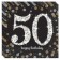 Servietten Sparkling Celebration 50, zum 50. Geburtstag