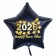 Silvester Luftballon, Sternballon aus Folie, 2026 - Happy New Year