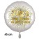 Silvester Luftballon: 2023 Viel Glück im neuen Jahr! Satin de Luxe, weiß, 45 cm