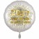 Silvester Luftballon: 2027 Viel Glück im neuen Jahr! Satin de Luxe, weiß, 45 cm