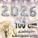 Zahlendekoration Silvester 2026 silber 1 m grosse Zahlen befüllbare Ballons aus Folie