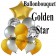 Ballon-Bouquet Golden Star mit 11 Luftballons