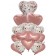 Rose Gold Hearts Luftballon-Set