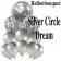Ballon-Bouquet Silver Circle Dream mit 11 Luftballons