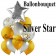 Ballon-Bouquet Silver Star mit 11 Luftballons