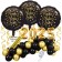 Silvester Dekorations-Set mit Ballons Frohes Neues Jahr 2025, 41 Teile