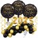 Silvester Dekorations-Set mit Ballons Happy New Year 2025, 41 Teile
