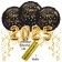 Silvester Dekorations-Set mit Ballons Happy New Year 2025, 8 Teile